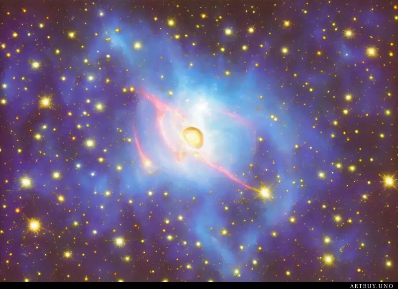 外太空行星状星云中的黑洞恒星和云场外太空星系中的星云美丽的太空 